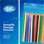 Quart Freezer Bags - Double Zipper Seal -300 Count, (4 Packs of 75) Resealable Plastic Freezer Containers - Reusable Pouches for Food Storage, Meat, Fresh Vegetables, Fruit - Microwave-Safe, BPA Free - Image 7