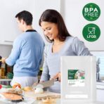 Bonsenkitchen Precut Vacuum Bags 100 Quart 8" x 12", BPA Free, Commercial Grade Textured Food Sealer Bag, Thick Embossed Bags for Storage and Sous Vide Cooking VB3205 - Image 3