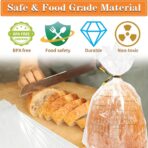 Bread Bags, 30 Pack Plastic Bread Bags with Ties for Homemade Bread, Clear Bagel Sandwich Bags, Bread Loaf Bags for Bakery Owners Use - Image 4