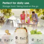 Compostable Food Storage Bags, Large Gallon Resealable Freezer Bags, 50 Count, 10.5 x 10.6 inches, PFAS & BPA FREE, Certified US BPI ASTM D6400 Europe OK Compost - Image 7