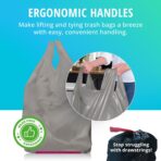 Hippo Sak - Tall Kitchen Garbage Bags with Ergonomic Handles - 13 Gallon Trash Bags Made from Recycled Ocean Bound Plastic - Super Strong and Leak Proof Tall Kitchen Trash Bags (45 Count) - Image 5