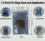 Antistatic Bags - 40pcs Mixed Sizes ESD Shielding Bags for Hard Drive HDD & Varieties of Electronic Devices - Image 3