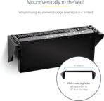 StarTech.com 3U 19" Wall Mount Vertical Rack Bracket, Wall Mount Patch Panel Bracket for Data/AV/IT/Computer Equipment, 3U Rack for Cabinet or Server Room, Supports 150lb (68kg) , TAA (RK319WALLV) - Image 4