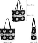 Large Leather Handbag Big Shoulder Commuter Bag Waterproof Shoulder Bucket Bag - Image 5