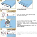 TAILI 8 Pack Vacuum Storage Bags, Jumbo Size 39x28 inch, LONG SIDE ZIP Vacuum Seal Bags for Beddings, Extra Large Storage Space Saver for Clothing, Comforters, Blankets, Pillows - Image 7