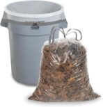 Ultrasac 39 Gallon 1.0 MIL Clear Drawstring Trash Bags - 33" x 40" - Pack of 70 - For Lawn & Leaf - Image 6