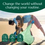 Cleanomic Compostable* Trash Bags with Drawstring (13 Gallon, 25 Units, Tall), BPI Certified For Kitchen Compost - Image 8