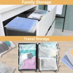Clothes Packaging Bags for Shipping, 100 Count 10x13 inch Frosted Zipper Plastic Bags for Clothing, Clear Apparel Bag for T-Shirt, Shirt, Document, 3 Mil, with Vent Holes - Image 5