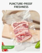 Syntus 11" x 150' Vacuum Sealer Bags for Food with Cutter, Vacuum Sealer Bags Roll Keeper BPA-free Heavy-duty Commercial Grade for Food Storage, Meal Prep and Sous Vide - Image 6