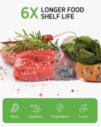 Syntus 11" x 150' Vacuum Sealer Bags for Food with Cutter, Vacuum Sealer Bags Roll Keeper BPA-free Heavy-duty Commercial Grade for Food Storage, Meal Prep and Sous Vide - Image 7