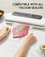 Syntus 11" x 150' Vacuum Sealer Bags for Food with Cutter, Vacuum Sealer Bags Roll Keeper BPA-free Heavy-duty Commercial Grade for Food Storage, Meal Prep and Sous Vide - Image 8