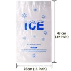 200 PACK 8 lb. Plastic Drawstring Ice Bags 11 x 19 Inch Heavy-Duty Ice Bags with Plastic Draw String (2mil Thickness) - Image 5