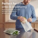 Vove Compostable Quart Bags 30 Ct – PFAS-Free, BPI Certified, Freezer Safe with Airtight Seal for Leftovers & Meal Prep, Plant-Based - Image 7