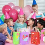 XPCARE 32Pcs Paper Gift Bags, 6.3"x3.15"x8.66" Kraft Paper Party Favor Bags Bulk Rainbow Goodie Bags Small Gift Bags with Handles for Kids Birthday Baby Shower Crafts Wedding Party Supplies (6 Colors) - Image 3