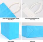 XPCARE 32Pcs Paper Gift Bags, 6.3"x3.15"x8.66" Kraft Paper Party Favor Bags Bulk Rainbow Goodie Bags Small Gift Bags with Handles for Kids Birthday Baby Shower Crafts Wedding Party Supplies (6 Colors) - Image 6