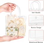Mauproy 30 Pack Clear Gift Bags with Handles, Party Favor Bags with Ribbons and Tags, Reusable Goodie Tote Bags for Mother's Day Wedding Baby Shower (5.9” x 6.3” x 2.8") - Image 4