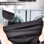2 Pack Heavy Duty Large Laundry Bag 28x45 inch Extra Hamper Bag Dirty Clothes Organizer Drawstring Cloth Laundry Bag for Travel Camp Home College Dorm Drying Do Not Exceed 176℉ Black - Image 3