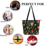 Women's Soft Leather Handbag Fashion Tote Bag Big Commuter Bag With Zipper - Image 7