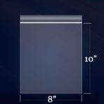 iMailer - 200 Count - 8" x 10" Zip Bags - Clear Reclosable Zip Plastic Poly Bags 2 Mil with Resealable Lock Seal Zipper for Art Prints, Brochure, Photoes, Handicraft Gift - Image 3