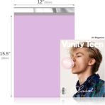 Fuxury Poly Mailers 12x15.5Inch 50 Pcs, Waterproof Shipping Bags for Clothing, Strong Adhesive Heavy Duty Shipping Mailing Envelopes, Self Seal Mailers Poly Bags for Business,Light Purple - Image 3
