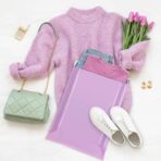 Fuxury Poly Mailers 12x15.5Inch 50 Pcs, Waterproof Shipping Bags for Clothing, Strong Adhesive Heavy Duty Shipping Mailing Envelopes, Self Seal Mailers Poly Bags for Business,Light Purple - Image 8