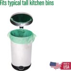 13 Gallon Tall Kitchen Compostable Trash Bags by BioBag, 48 Count, BPI Certified, Meets ASTM D6400 Standards, Made in USA, Food Scrap Bin Liners - Image 3