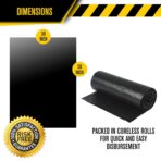 Ultrasac Heavy Duty 55 Gallon Contractor Bags - (40 Count, 3 MIL) - 38" x 58" - Large Black Plastic Trash Can Liners - 55-60 Gal Garbage Bag Drum Liners for Outdoor & Contractors - Image 4