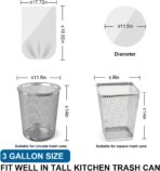 3 Gallon Trash Bags Drawstring 0.96 Mil - 120 Count 12 Liter Small Garbage Bags for Bathroom, Strong White Unscented Plastic Wastebasket Bin Liners for Toilet Office and Bedroom - Image 4