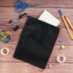 PALTERWEAR Drawstring Bag with Toggle - Nylon Cinch and Ditty Pouch Six Pack (Black, 7 x 9 Inch, Set of 6) - Image 3