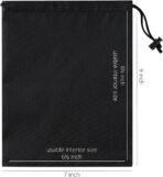 PALTERWEAR Drawstring Bag with Toggle - Nylon Cinch and Ditty Pouch Six Pack (Black, 7 x 9 Inch, Set of 6) - Image 8