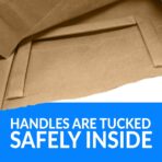 Reli. Kraft Paper Bags w/Handles (100 Pcs, Bulk) (Large 10"x6.75"x12") Brown Paper To Go/Take Out/Restaurant/Bags with Handles, Shopping Bags, Retail, Gifts | 25% larger than 10"x5"x13" - Image 6