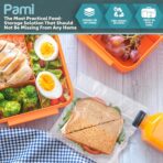 PAMI Fold Top Sandwich Bags [200 Pieces], Disposable Plastic Sandwich Bags No Zipper, Easy Open Fold Top Baggies for Lunch, Snacks, Fruits - Image 6