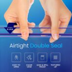 DiRose Quart Bags Pack of 500 – 1 Quart Reclosable Food Storage Bags – Practical and Durable Design – Food Safe Non-BPA Material – Easy Double Zip Closure – Ideal for Food, Snacks, Organizing - Image 5