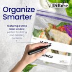 DiRose Quart Bags Pack of 500 – 1 Quart Reclosable Food Storage Bags – Practical and Durable Design – Food Safe Non-BPA Material – Easy Double Zip Closure – Ideal for Food, Snacks, Organizing - Image 6