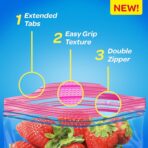 Ziploc 682257 Double Zipper Bags, Plastic, 1gal, 1.75mil, Clear w/Write-On Panel, 250/Box - Image 5