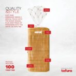 Bread Bags (100 Count) - Clear Plastic Bread Bags with Twist Ties for Sandwich, Loaf, Sourdough, Pastries, Muffins, and Baked Goods with Date Tab for Tracking Freshness, BPA Free - Image 3