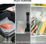 VestaEco Compostable Vacuum Sealer Bags for food, 50 Quart 8" x 12" Precut, Heavy-Duty Embossed Vacuum Seal Bags for Food Saver, BPA-Free, for Storage, Meal Prep or Sous Vide - Image 5