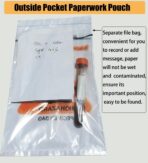 500pcs 6x9.8in/15x25cm Biohazard Specimen Bags, Laboratory Sample Bag with Biohazard Logo Printing, Ziplock Top with Outside Pocket Paperwork Pouch - Image 4