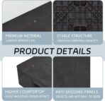 1 Pcs Plastic Pallet for Basement Storage Easy Stack Lightweight Floor Pallet Display Flooring Room Supermarket Christmas, Support up to 2000 Lbs (40'' L X 20'' W X 5.5'' H,Black) - Image 4