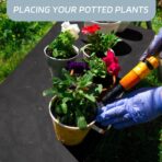 1 Pcs Plastic Pallet for Basement Storage Easy Stack Lightweight Floor Pallet Display Flooring Room Supermarket Christmas, Support up to 2000 Lbs (40'' L X 20'' W X 5.5'' H,Black) - Image 7