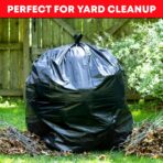 Tasker Contractor Garbage Bags 55 Gallon, 3 Mil Black Contractor Garbage Bag (50 Bags w/Ties) Large 55 Gallon Trash Bags Heavy Duty Liners, Extra Large Trash Liners for Construction, Industrial Bag - Image 9