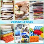 60 Pcs 10" x 13" Clear Big Plastic Zipper Bags, 2 Mil Reclosable Poly Bags with Zip Seal for Clothing, T-Shirt, Prints, Photos, Documents - Image 8