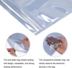 Antistatic Bags, 50pcs Resealable ESD Bags 6x8inches with Labels for GPU Hard Drive SSD HDD and Electronic Device (Ziplock-6X8-50pc) - Image 5