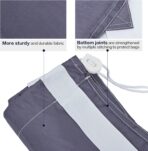 HOMEST 2 Pack XL Nylon Laundry Bag with Strap, Large Dirty Garments Organizer, Easy Fit a Hamper or Clothing Basket, Can Carry Up to 4 Loads of Clothes, Grey - Image 6