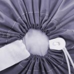 HOMEST 2 Pack XL Nylon Laundry Bag with Strap, Large Dirty Garments Organizer, Easy Fit a Hamper or Clothing Basket, Can Carry Up to 4 Loads of Clothes, Grey - Image 7