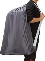 HOMEST 2 Pack XL Nylon Laundry Bag with Strap, Large Dirty Garments Organizer, Easy Fit a Hamper or Clothing Basket, Can Carry Up to 4 Loads of Clothes, Grey - Image 8