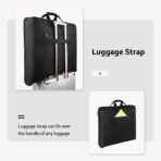 MATEIN Garment Bag for Travel, Large Carry on Garment Bags with Strap for Business, Waterproof Hanging Suit Luggage Bag for Men Women, Wrinkle Free Suitcase Cover for Shirts Dresses Coats, Black - Image 8