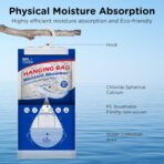 W&E Choice Moisture Absorbers Hanging Bag for Your Closet, Dehumidifier Bags for Bathroom, Fragrance Free Humidity Packs, 6 Pack - Image 4