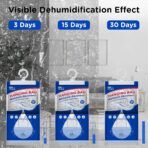 W&E Choice Moisture Absorbers Hanging Bag for Your Closet, Dehumidifier Bags for Bathroom, Fragrance Free Humidity Packs, 6 Pack - Image 6
