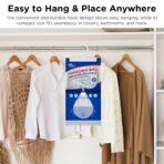W&E Choice Moisture Absorbers Hanging Bag for Your Closet, Dehumidifier Bags for Bathroom, Fragrance Free Humidity Packs, 6 Pack - Image 7